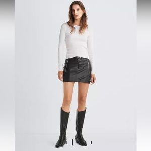 rag & bone | Nora Leather Skirt | Size 4 | Original price $595 | NWT, in bag